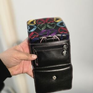 Chic Black Heart Pattern Women's Wallet